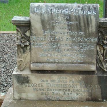 DAWSON George Hutchinson -1950 &amp; Isabella Clark -1929