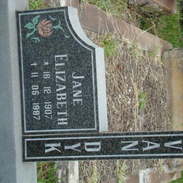 DYK Jane Elizabeth, van 1907-1987