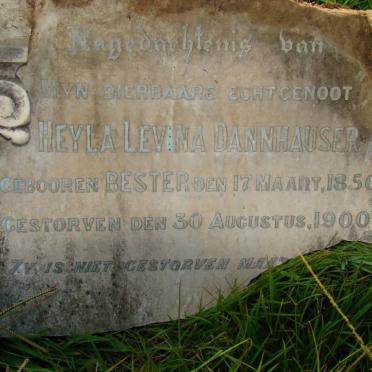 DANNHAUSER Heyla Levina nee BESTER 1856-1900