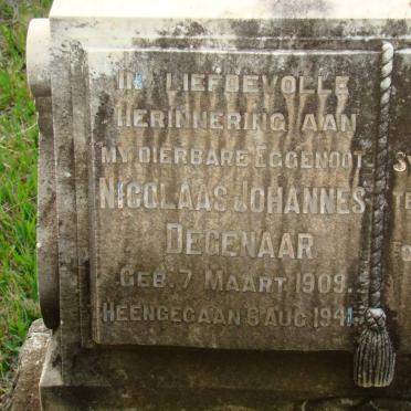 DEGENAAR Nicolaas Johannes 1909-1941