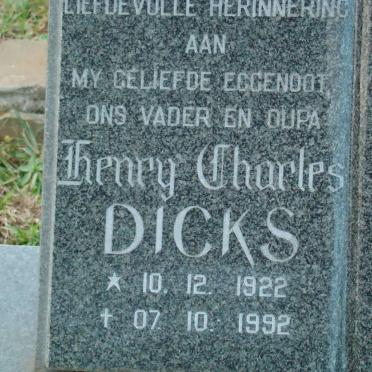 DICKS Henry Charles 1922-1992