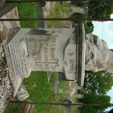 DICKS Eddie I. 1913-1913 &amp; Ivy E. 1910-1913 