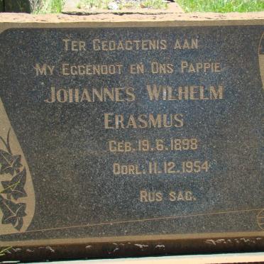 ERASMUS Johannes Wilhelm 1898-1954