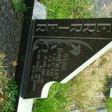 FERRIER Sybil Rosemary 1946-1985