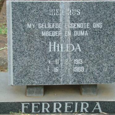 FERREIRA Hilda 1913-1989