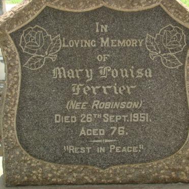 FERRIER Mary Louisa nee ROBINSON -1951