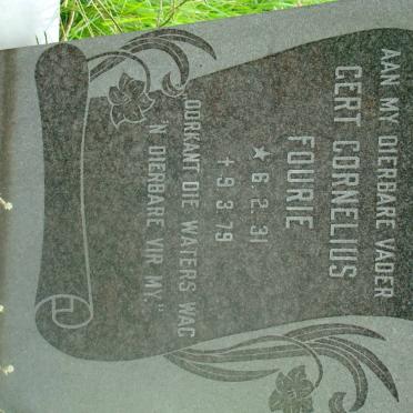 FOURIE Gert Cornelius 1931-1979