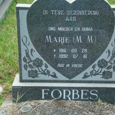 FORBES M.M. 1916-1992