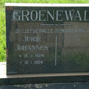 GROENEWALD Jurie Johannes 1924-1984