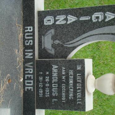 GAGIANO Arnoldus L. 1935-1991