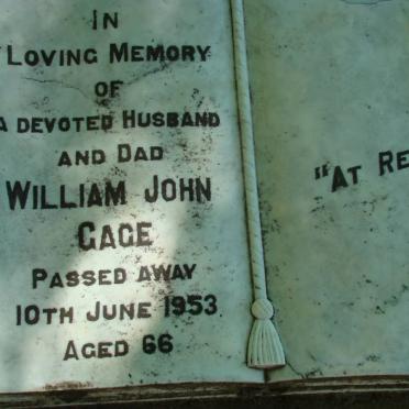 GAGE William John -1953