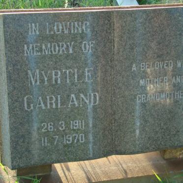 GARLAND Myrtle 1911-1970