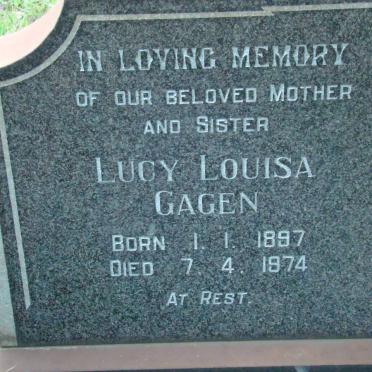 GAGEN Lucy Louisa 1897-1974