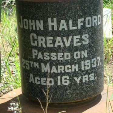 GREAVES John Halford -1937