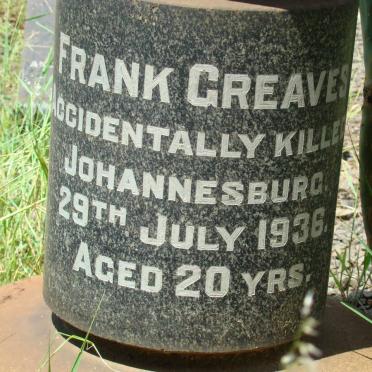 GREAVES Frank -1936