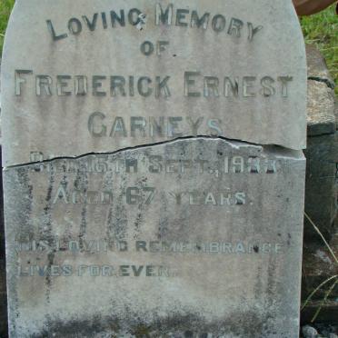 GARNEYS Frederick Ernest -1933