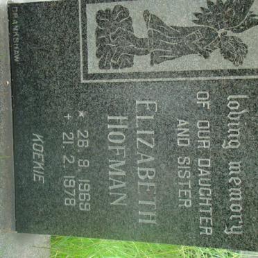 HOFMAN Elizabeth 1969-1978