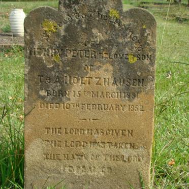 HOLTZHAUSEN Henry Peter 1881-1882