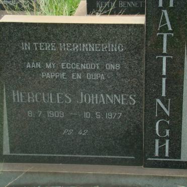 HATTINGH Hercules Johannes 1909-1977