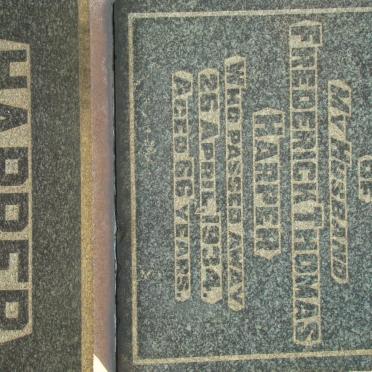 HARPER Frederick Thomas -1934