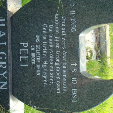 HALGRYN Peet 1956-1984