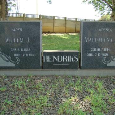 HENDRIKS Willem J. 1889-1969 &amp; Magdalena J.M. 1894-1959