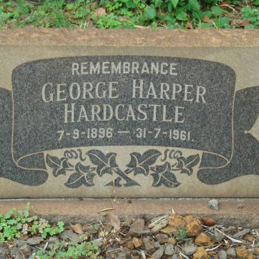 HARDCASTLE George Harper 1896-1961