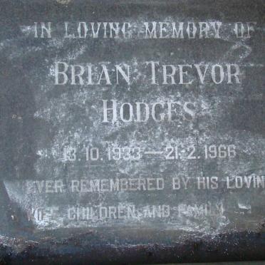 HODGES Brian Trevor 1933-1966