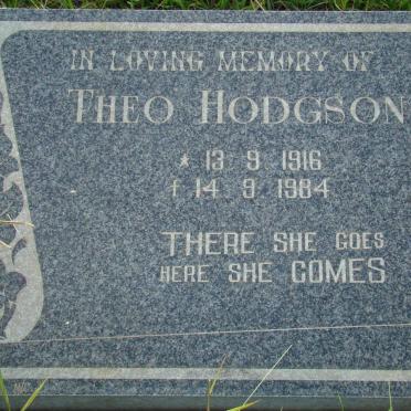 HODGSON Theo 1916-1984
