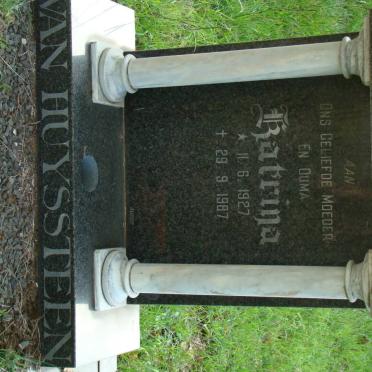 HUYSSTEEN Katrina, van 1927-1987