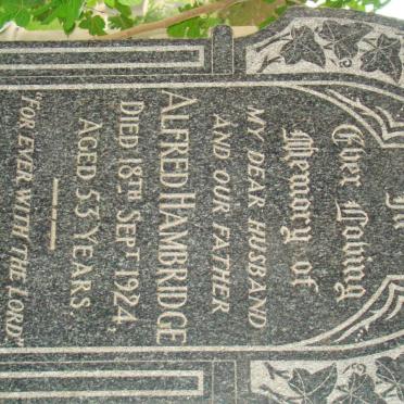 HAMBRIDGE Alfred -1924