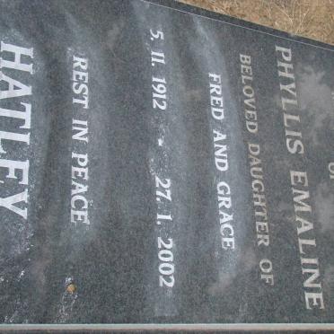 HATLEY Phyllis Emaline 1912-2002