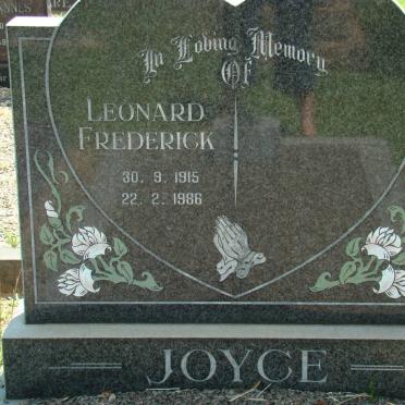 JOYCE Leonard Frederick 1915-1986