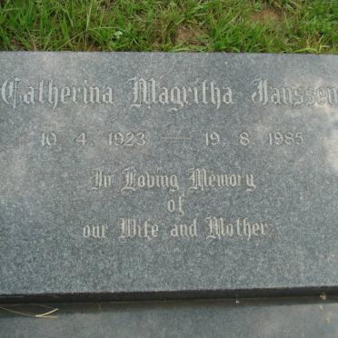 JANSSEN Catherina Magritha 1923-1985