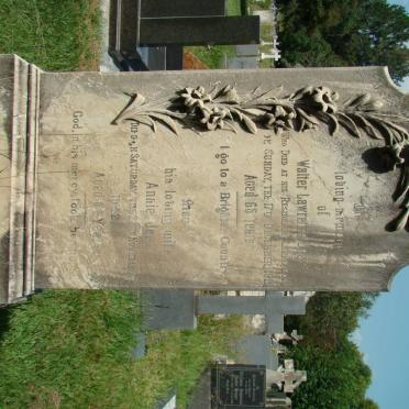 JEE Walter Laurence -1911 &amp; JEE Annie -1942