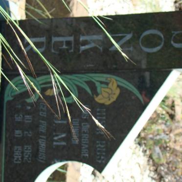 JONKER J.M. nee PRETORIUS 1952-1983