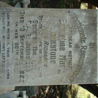 JOHNSTONE Emmeline Mary nee RICHARDS -1923