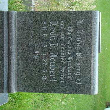 JOUBERT Leon F. 1943-1981