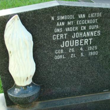JOUBERT Gert Johannes 1925-1980