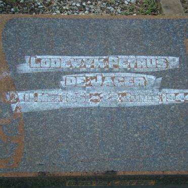 JAGER Lodewyk Petrus, de 1861-1944