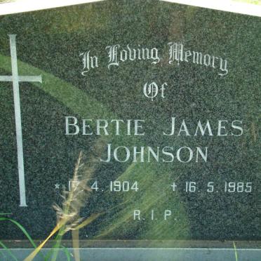 JOHNSON Bertie James 1904-1985
