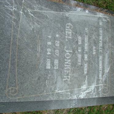 JONKER Giel 1923-1989