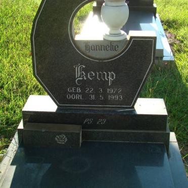 KEMP Hannelie 1972-1993