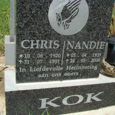 KOK Chris 1920-1991 &amp; Nandie 1939-2008