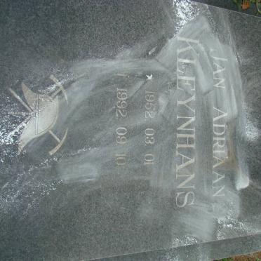 KLEYNHANS Jan Adriaan 1952-1992