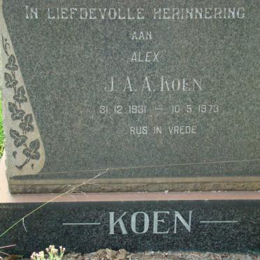 KOEN J.A.A. 1931-1973