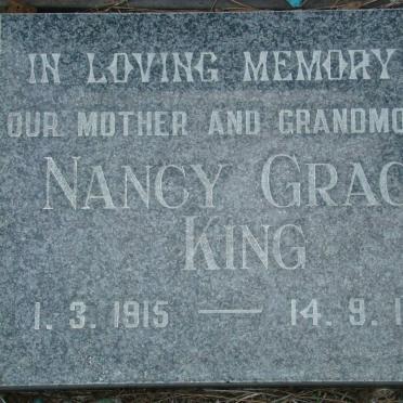 KING Nancy Grace 1915-1988