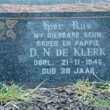 KLERK D.N., de -1946