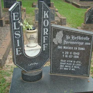 KORFF Elsie 1940-1991