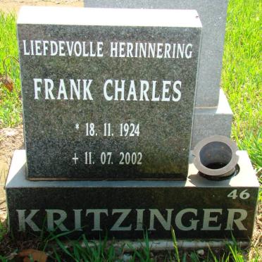 KRITZINGER Frank Charles 1924-2002